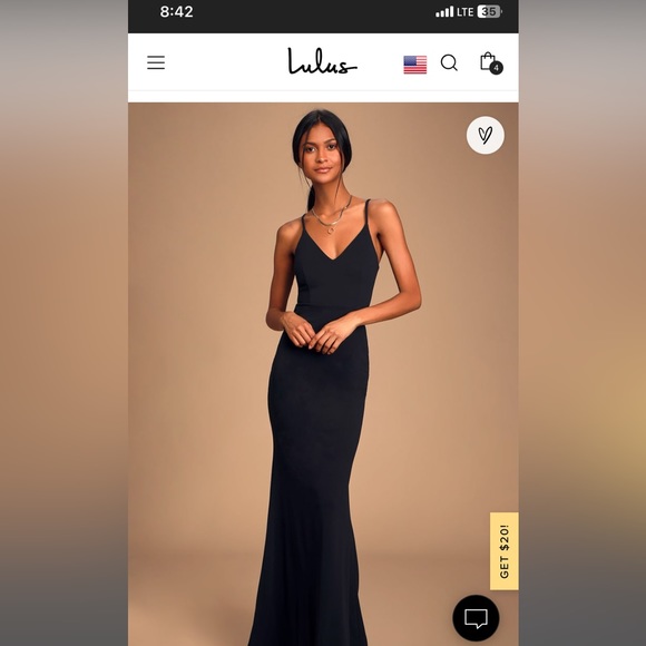 Lulus Dresses & Skirts - Moments Of Bliss Black Backless Mermaid Maxi Dress - Never worn size S